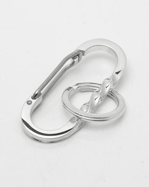 【正規品】SS LINK TWIST CARABINER シルバーメタルカラビナ STUSSY】SS LINK TWIST CARABINER (STUSSY/キーホルダー