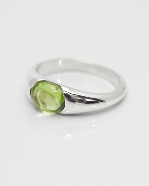 QUINTET achtel <br>Peridot silver ring<br>