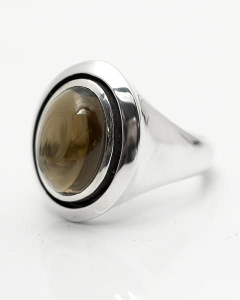 QUINTET ganze<br>Smoky quartz silver ring<br>