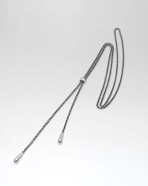fluid tiny cloud<br>silver chain necklace wide<br>