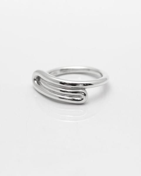 INO. loop-line silver ring narrow<br>