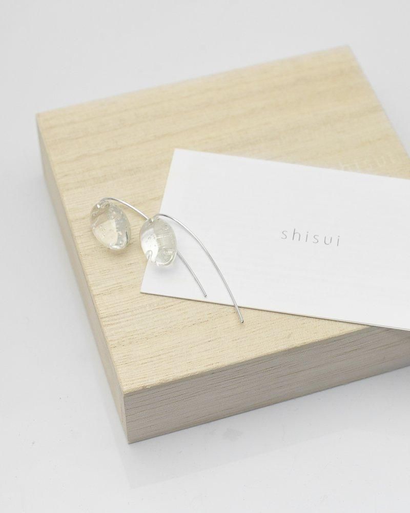 shisui/シスイ ガラス&シルバーピアス moment drop pierce shisui/シスイ ガラス&シルバーピアス moment drop pierce