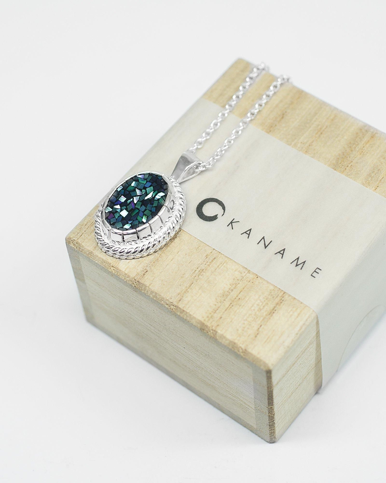 カナメ KANAME/カナメ 螺鈿 [モザイク]シルバーネックレス |シルバー