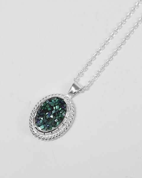  [⥶] silver necklace<br>