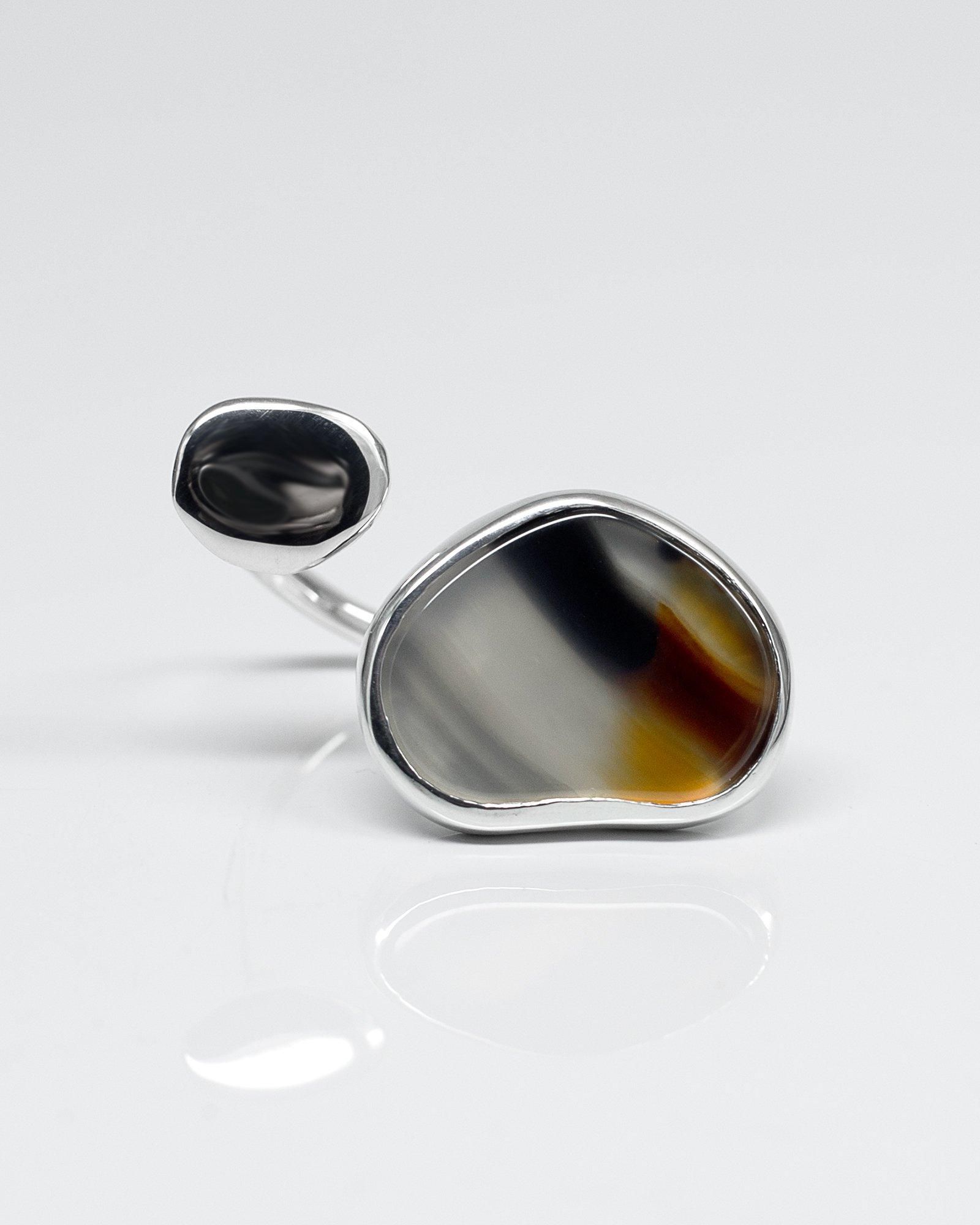 Lifestyle Design Labアゲートシルバーリング |シルバー