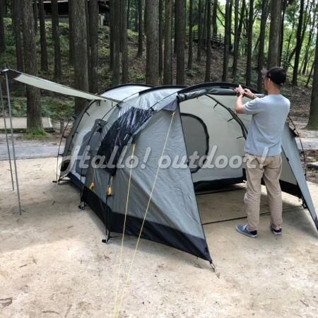 【廃盤・希少】CAMP FEUER ドイツ製テント オリーブ トネル4 廃盤・希少】CAMP FEUER ドイツ製テント オリーブ トネル4