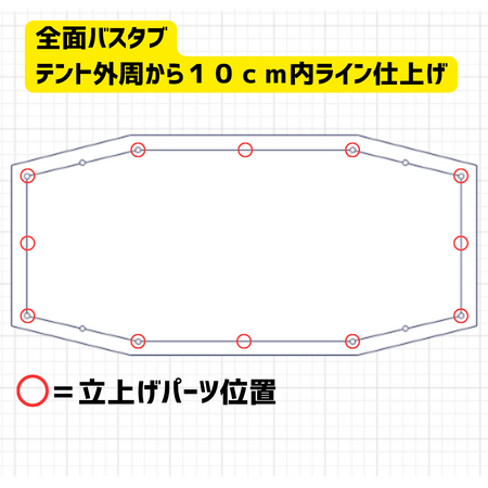 4Sワイド2ルームカーブ インナーテント用グランドシート 【コールマン】