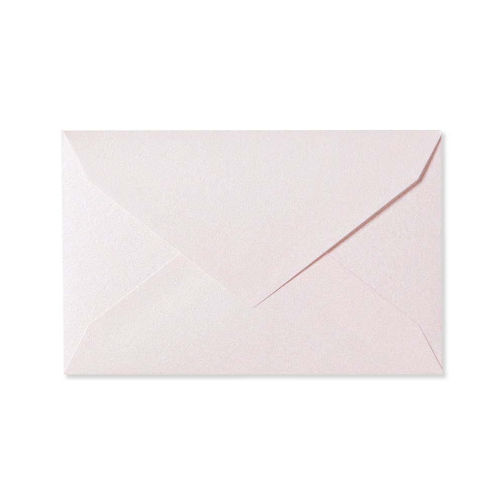 ミニメッセージカード用封筒 光沢 パールピンク