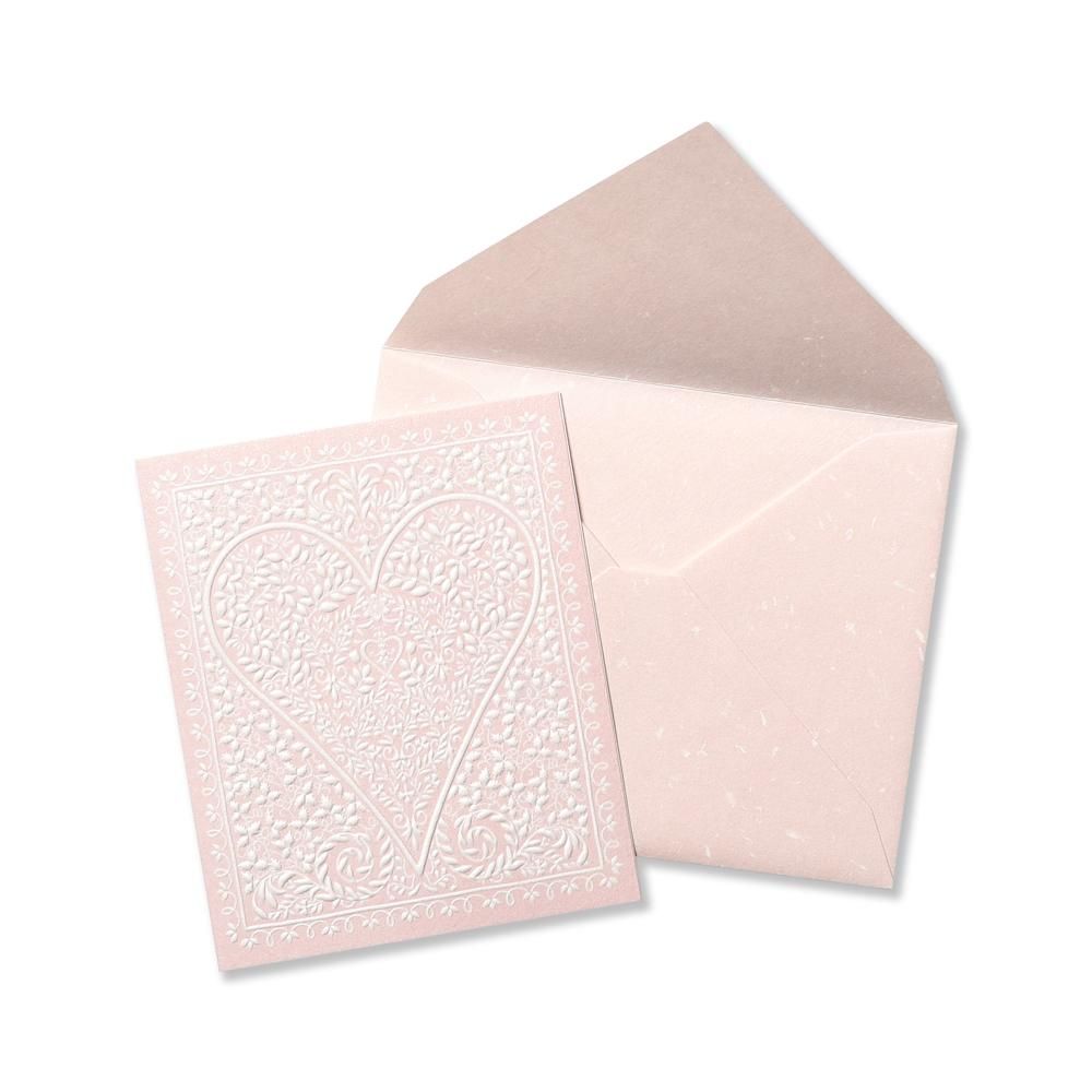 ミニカード ハート フルレース ピンク 多目的 レター カード専門店 G C Press Online Shop