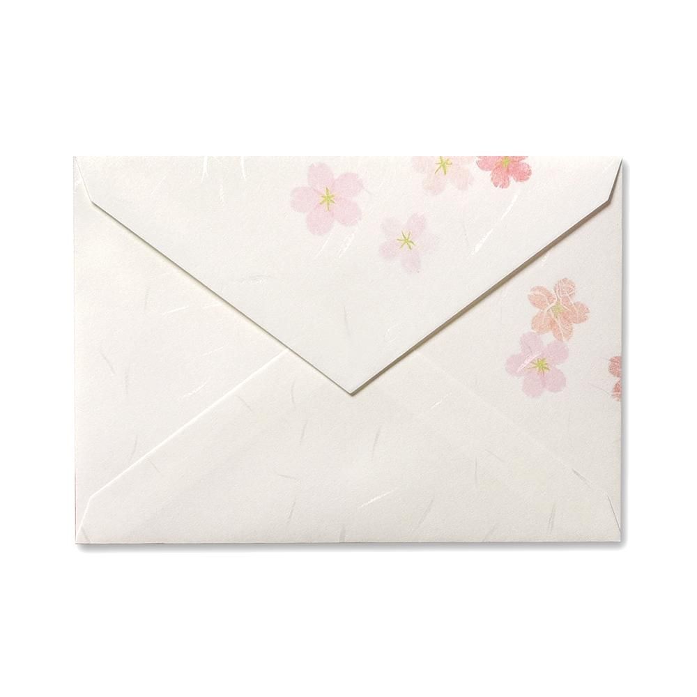 封筒 紙司撰 洋2・桜絵双紙 - レター・カード専門店 - G.C.