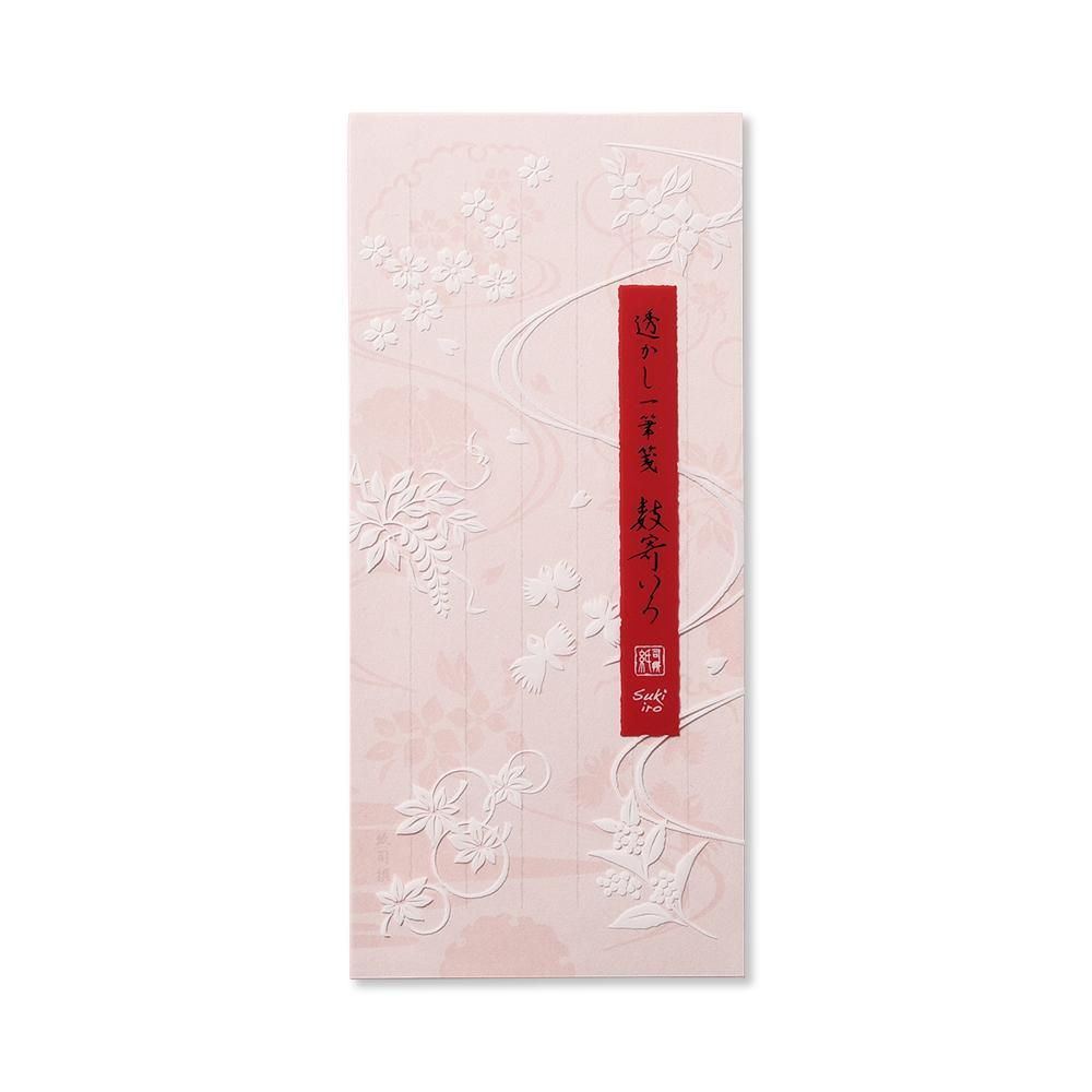 紙司撰 透かし一筆箋 数寄いろ レター カード専門店 G C Press Online Shop