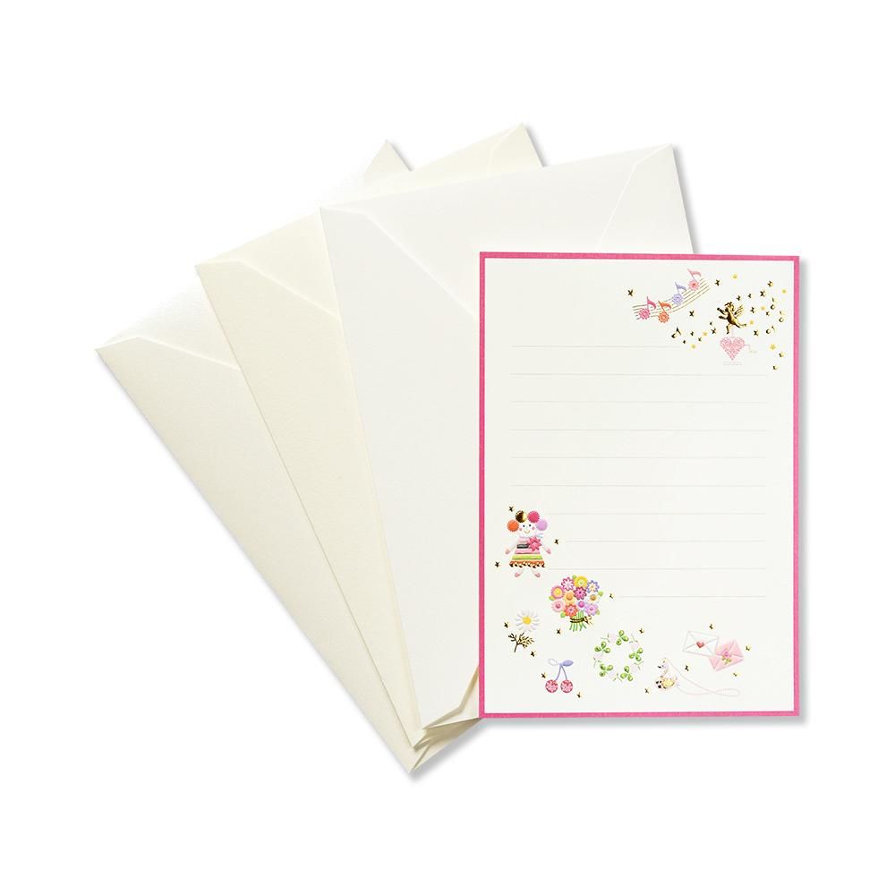 メッセージレターセット プレジール セ シャルマン レター カード専門店 G C Press Online Shop