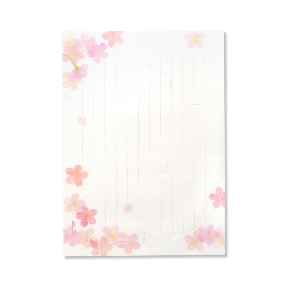 紙司撰 便箋 桜絵双紙 レター カード専門店 G C Press Online Shop 紙司撰 便箋 桜絵双紙 レター カード専門店 G C Press Online Shop