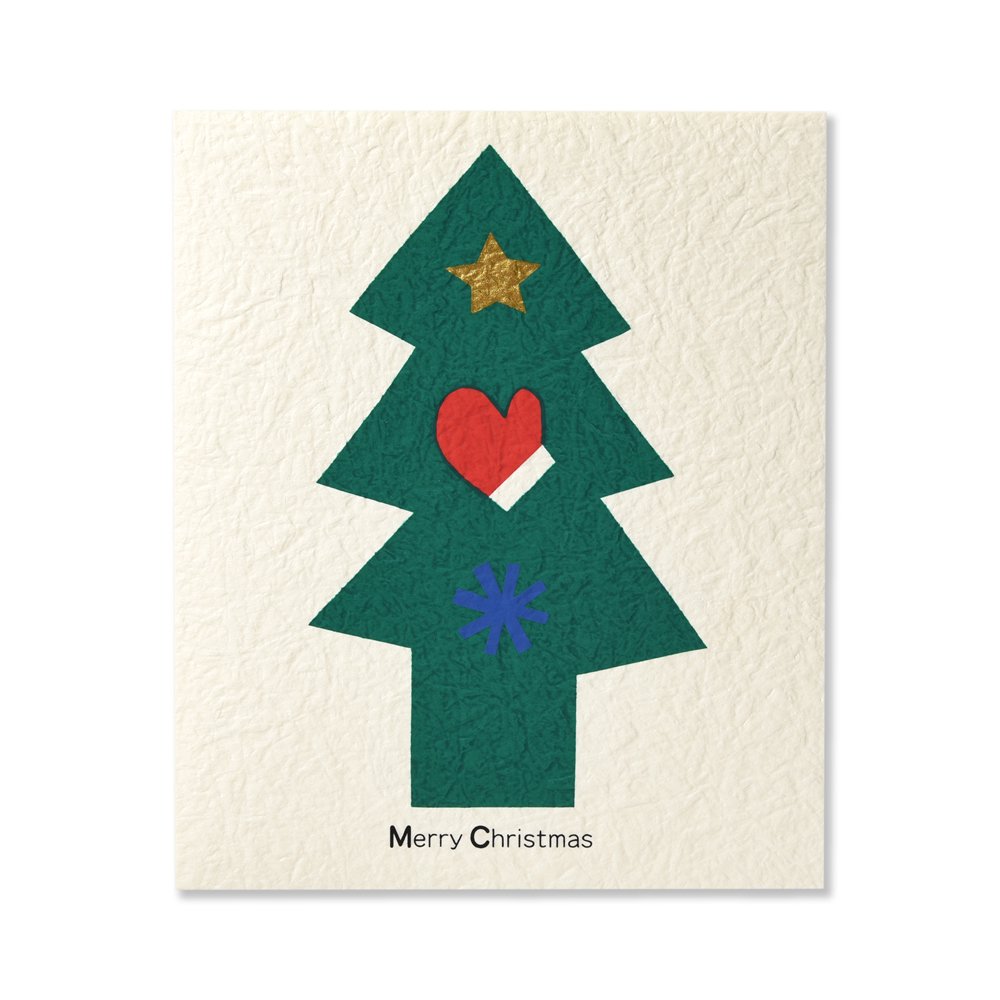 クリスマスカード 切り絵 ツリー - レター・カード専門店 - G.C.PRESS ONLINE SHOP