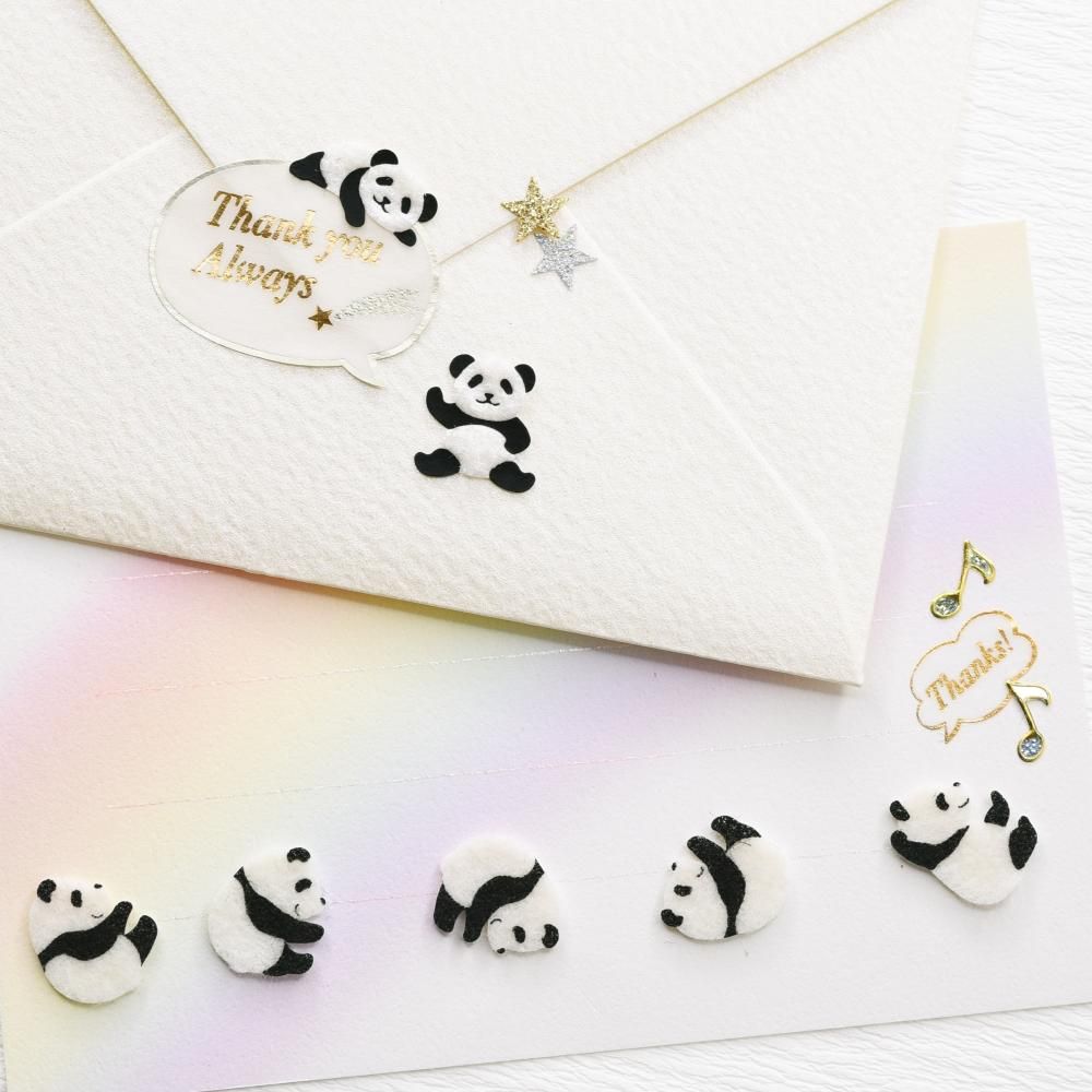 シールデコレーションセット ふわふわパンダ マスキングthank You レター カード専門店 G C Press Online Shop シールデコレーションセット ふわふわパンダ マスキングthank You レター カード専門店 G C Press Online Shop