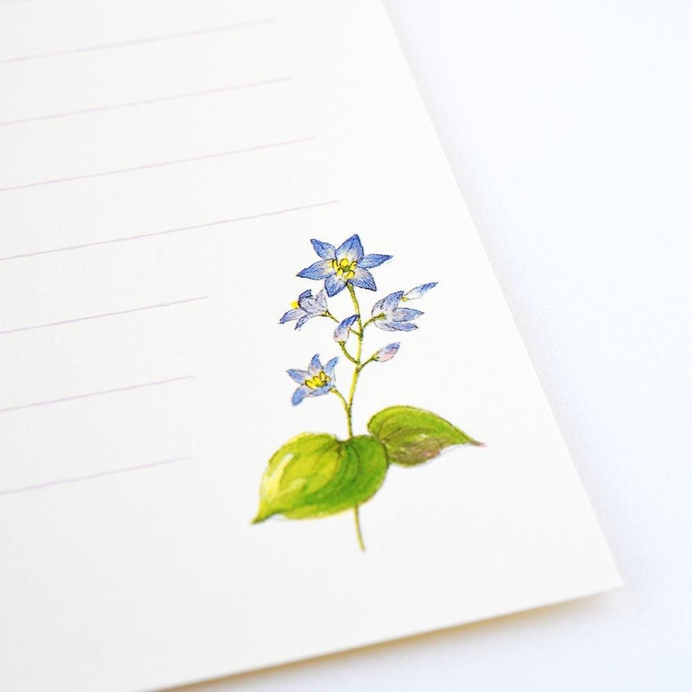 はがき箋 和花色々 横罫線入り - レター・カード専門店 - G.C. はがき箋 和花色々 横罫線入り - レター・カード専門店 - G.C.
