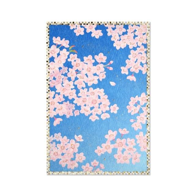 楽天市場】御朱印帳 見開き 選べる 桜と波5種 バンド付き