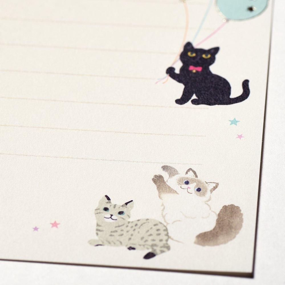 こねこがうまれたよ ケース入りレターセット ミニレターセット マイ キャット - レター・カード専門店 - G.C.