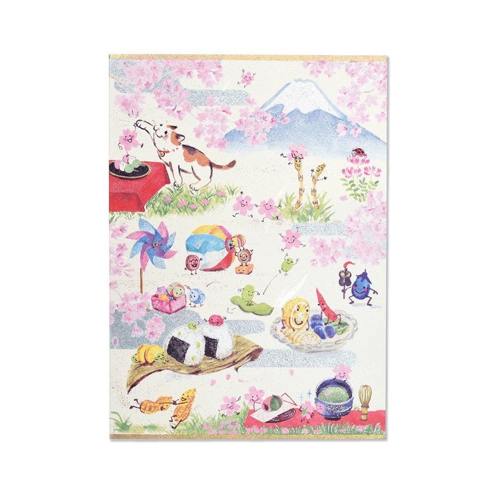 Baccaratさま専用彩りは鮮やかにマット紙の優しい●桜色富士山がんどうあつし Baccaratさま専用彩りは鮮やかにマット紙の優しい○桜色富士山がん