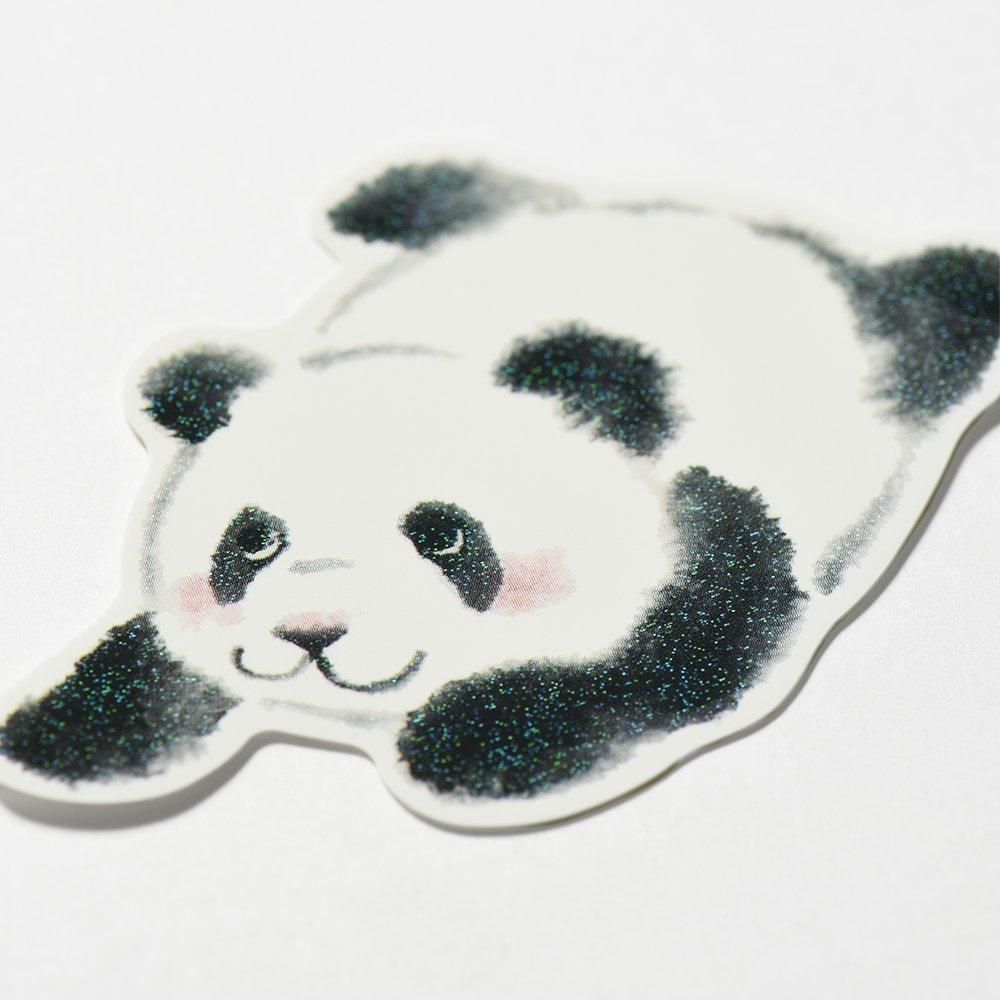 耐水耐光仕様ステッカー 墨絵 ぱんだ - レター・カード専門店 - G.C.