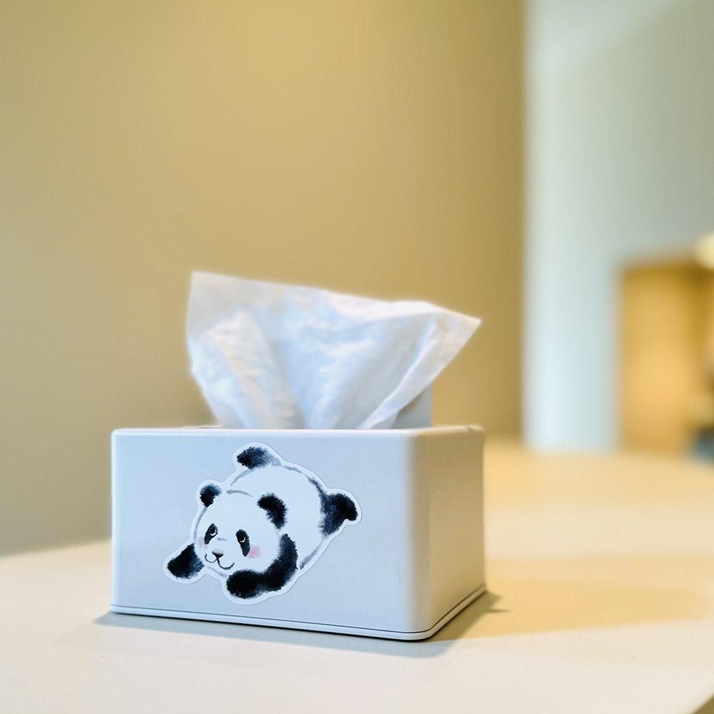 耐水耐光仕様ステッカー 墨絵 ぱんだ - レター・カード専門店 - G.C.