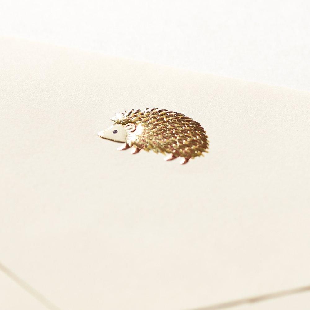 ハンドメイド　オーダー受付ページ　　♡秋空　ハリネズミ　パネル♡ 便箋/封筒セット ハリネズミ - レター・カード専門店 - G.C.PRESS