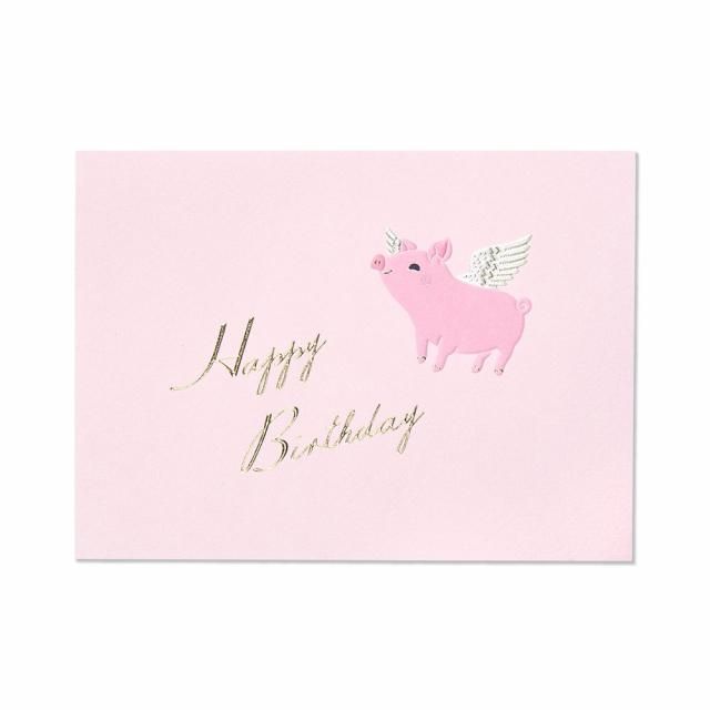 カード BIRTH フライングピッグ - レター・カード専門店 - G.C.PRESS