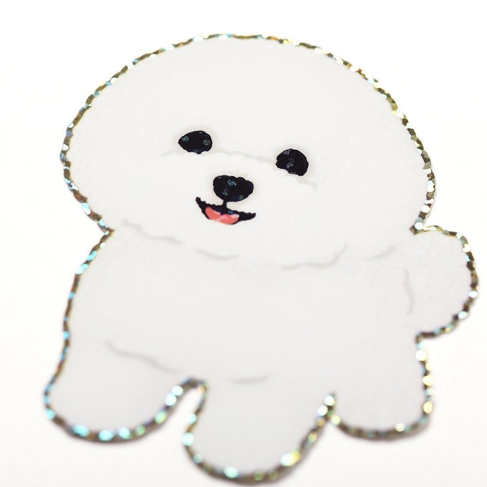 耐水耐光仕様ステッカー ビションフリーゼ - レター・カード専門店