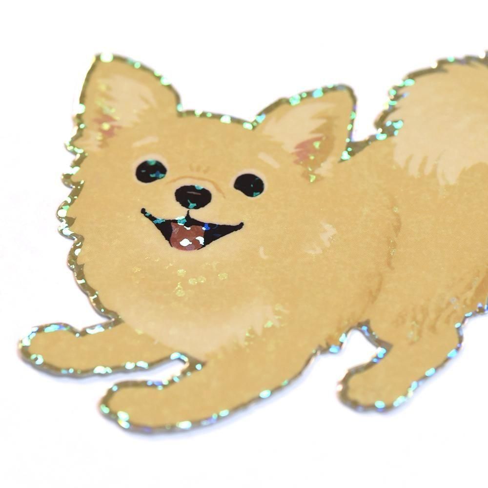 耐水耐光仕様ステッカー チワワ ライトトーン - レター・カード専門店