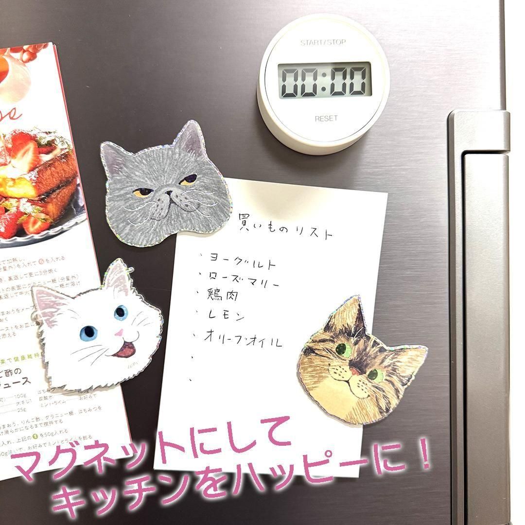 ステッカー 猫顔 白ネコ - レター・カード専門店 - G.C.PRESS ONLINE SHOP