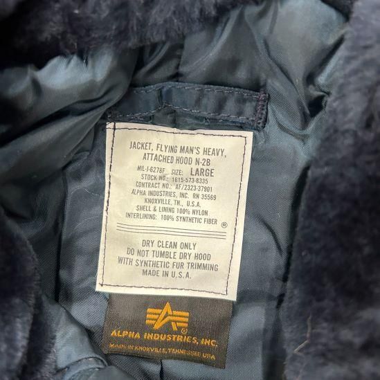 ALPHA  Made In USA N-2B フライトジャケット DEAD STOCK