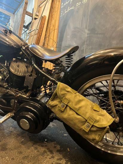 【米軍実物】1940’s~1960’s ヴィンテージ キャンバスツールポーチ 《工具入れ》 バイクのサイドバッグにも最適!
