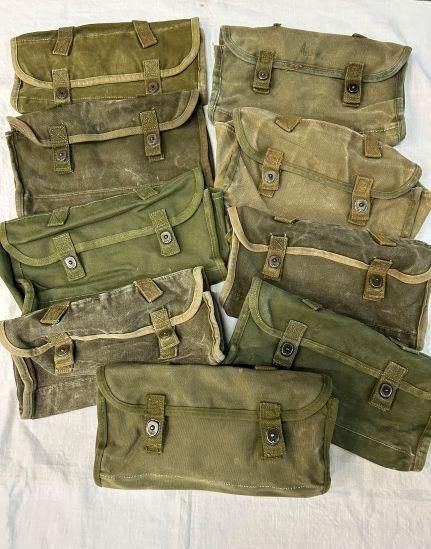 【米軍実物】1940’s~1960’s ヴィンテージ キャンバスツールポーチ 《工具入れ》 バイクのサイドバッグにも最適!