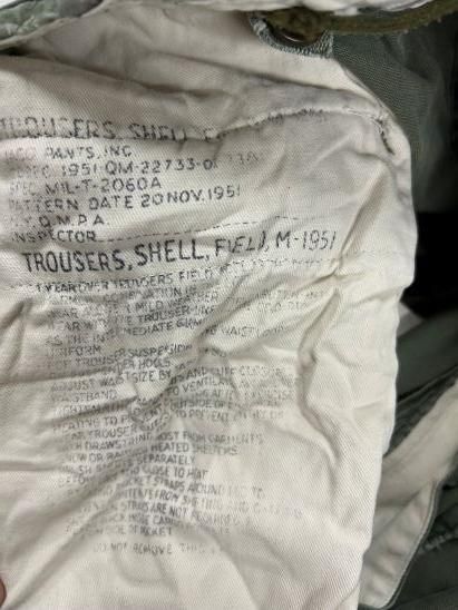 米軍実物 U.S ARMY M-51 (M1951) フィールドパンツ USED M-R