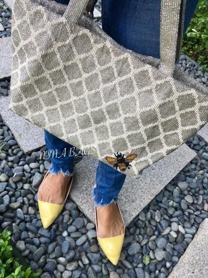 ご注文商品】ハニカム/蜂柄トートバッグ - NINA BAGS