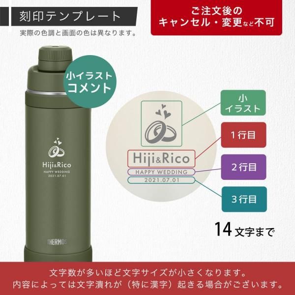 刻印B】サーモス スポーツボトル 水筒 名入れ 1000ml 1500ml 1L