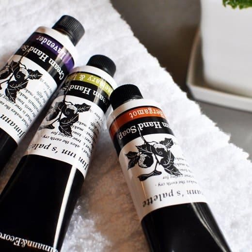 極上アロマのおしゃれな携帯用ハンドソープ（チューブタイプ石鹸）｜ジ