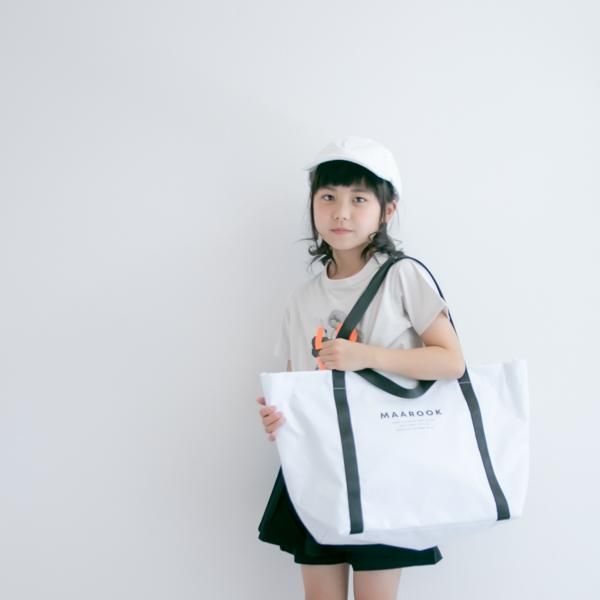 Wハンドル表面撥水トートバッグ / MR（マル）/ シロ - 【公式