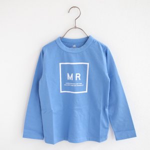 天竺スクエアロゴTシャツ / MR（マル）/ ブルー