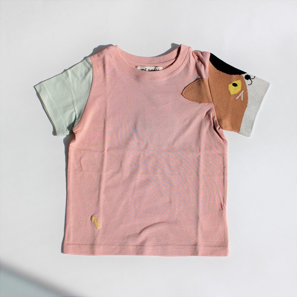 ねこニット袖Tシャツ / amiamie（アミアミ）/ ピンク