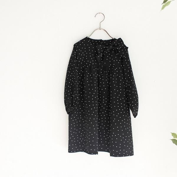 シフォンドットワンピース / maarook(マルーク) / クロ系 シフォンドットワンピース / maarook(マルーク) / クロ系
