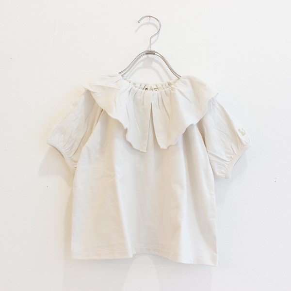 フリルBIG衿Tシャツ / nino（ニノ）/ オフホワイト