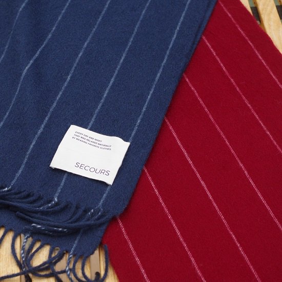 1000OFFSECOURS Chalk stripe CASHMERE STALL
