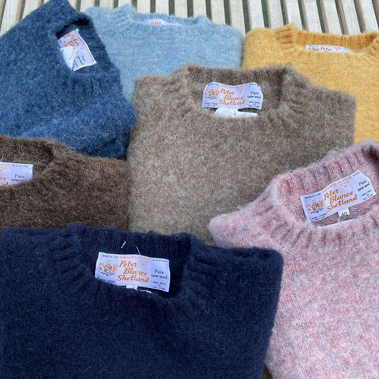 PETER BLANCE ”shaggy dog Shetland Sweater” - SECOURS / ONLINE SHOP