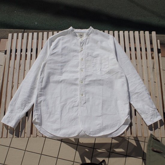 FOB FACTORY ”Oxford BAND COLLAR SHIRT”<img class='new_mark_img2' src='https://img.shop-pro.jp/img/new/icons2.gif' style='border:none;display:inline;margin:0px;padding:0px;width:auto;' />