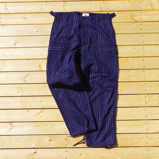 CORONA  JUNGLE SLACKS DOBBY STRIPE INDIGOɡ