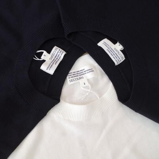 20OFFSECOURS Suvin Cotton Whole Garment Knit Tee