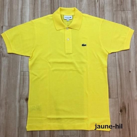 超貴重 新品 80s フランス製 LACOSTE ポロシャツ 黄色 L1212