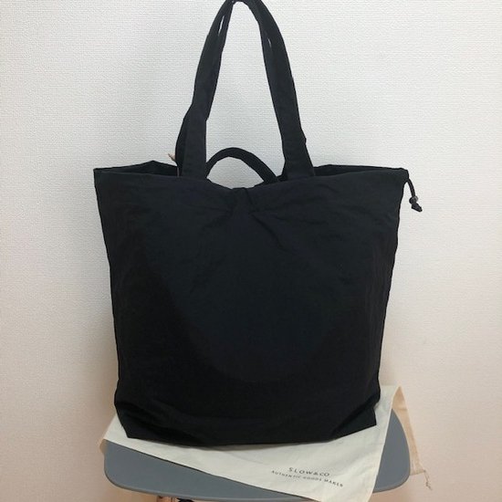 SLOW”span nylon-draw string tote L”<img class='new_mark_img2' src='https://img.shop-pro.jp/img/new/icons11.gif' style='border:none;display:inline;margin:0px;padding:0px;width:auto;' />