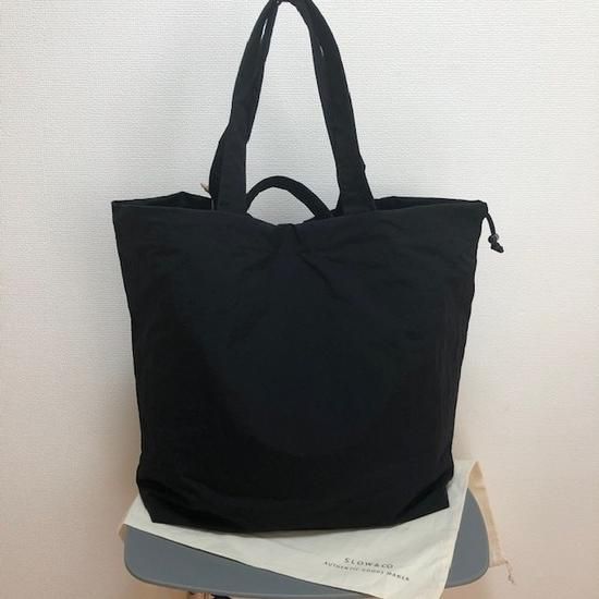 SLOWspan nylon-draw string tote L